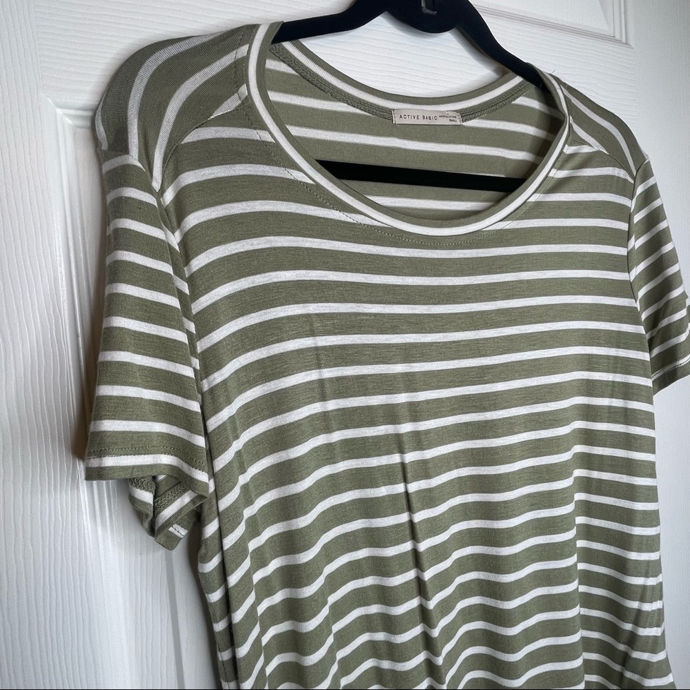 Active Basic Striped Top - Picture 2 of 8